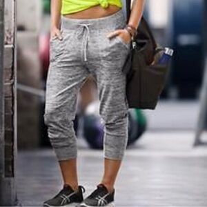 Athleta Heathered Gray Techie Jogger Sweatpants